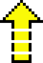 [bf426c] Up Arrow - Yellow