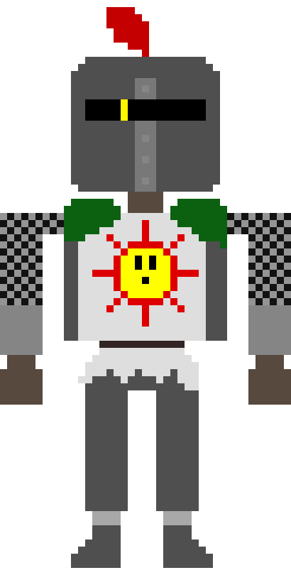 [2fcb16] Solaire: *Hums while setting up the bonfire*