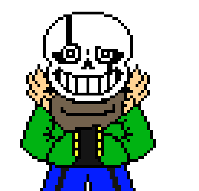 [be2951] creator sans-*gets his foot out from the rocks buts breacks his leg* my good leg
