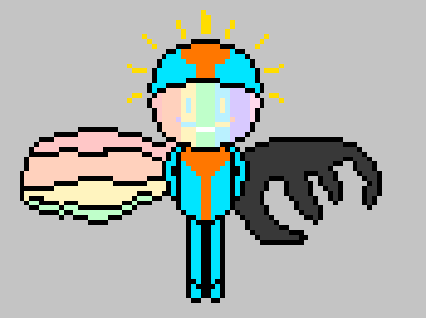 [990543] (Uhh.... Forget that the original design, or 4th one for 100% form was "Radiance". That was before I played Hollow Knight. Also not a moth.)