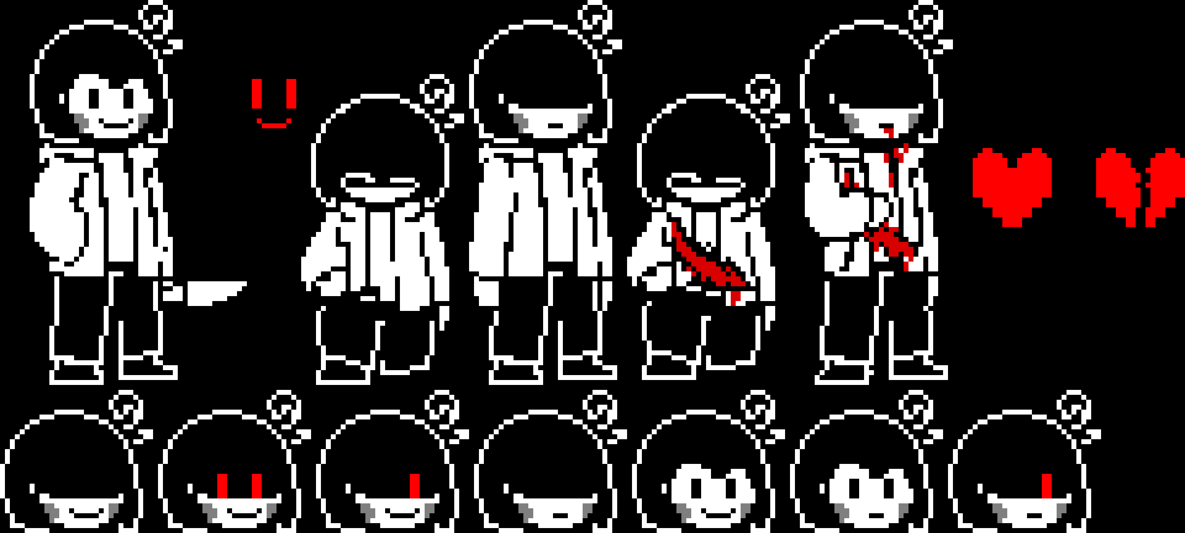 [a0b1c3] Bad Time Trio SS Chara Sprite Sheet