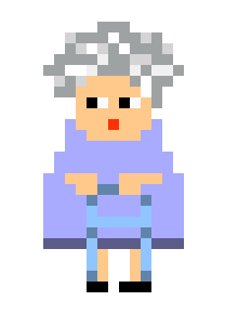 [ff62d7] old woman