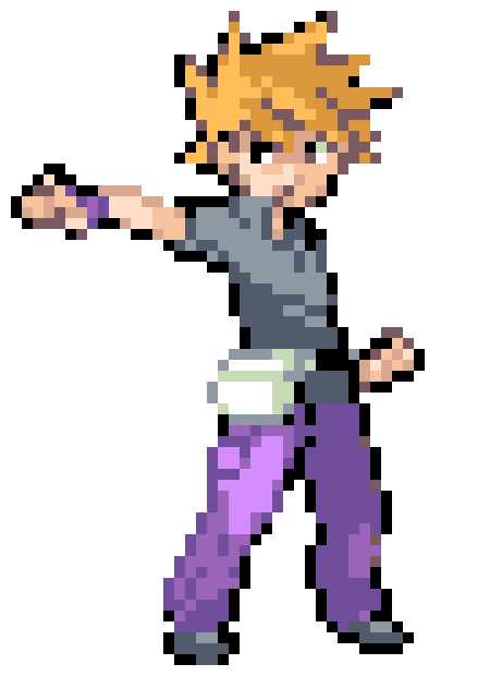 [8aa4ac] CHAMPION BLUE wants to battle! (FR/LG) | fish :O