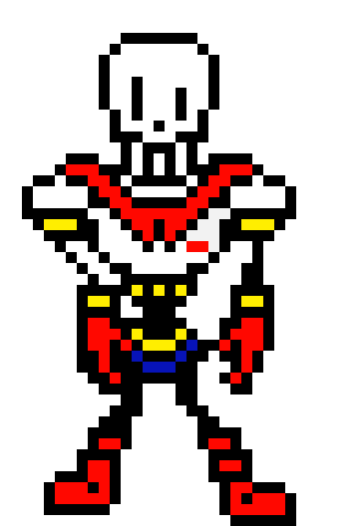 [af4498] UnderTale - Papyrus (Overworld Sprite) (KamuiSenketsu)