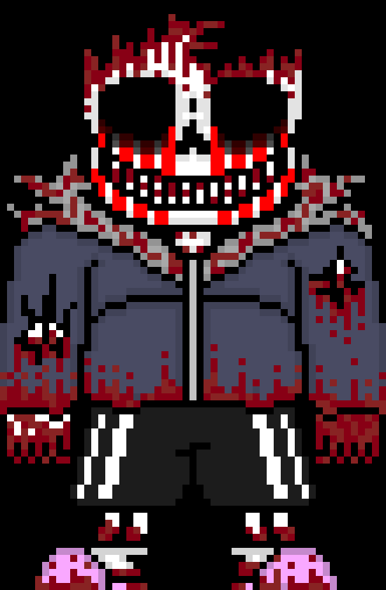 [e8cb42] *suddenly next to Exterminate 666 (thats the other sans) and grabs him by the neck, gradually crushing it and his smile widens as Exterminate cries for help* oh my puppet, keep calling for help, go on