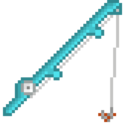 [aea7d0] Old Diamond Fishing Rod