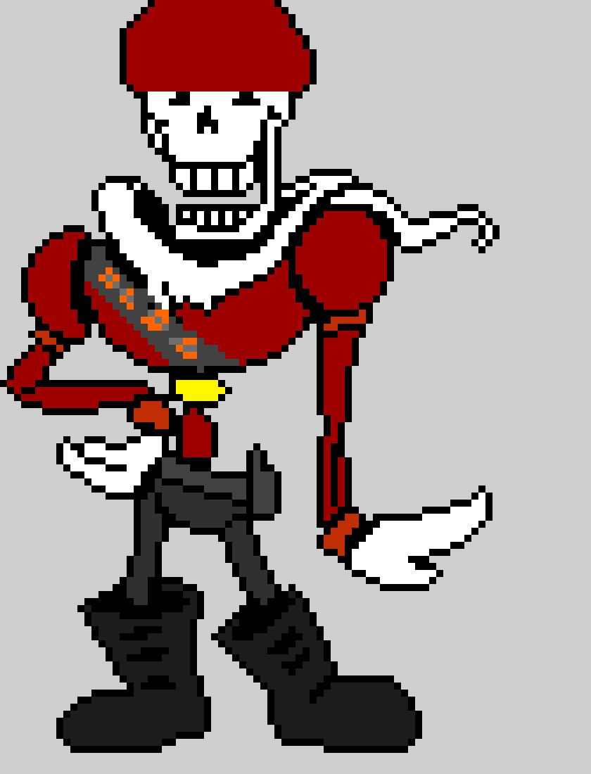 [bb1f8b] Undertale Papyrus sprite but its soldier