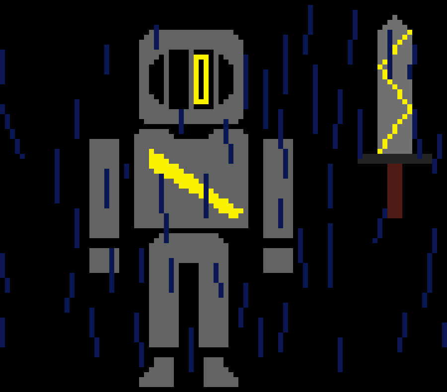 [2fcb16] The Forgotten,Exiled One: *The thing is about to swing its sword to hit termin but it stops.....It looks at the snow with intrest.....like it has never seen snow before*