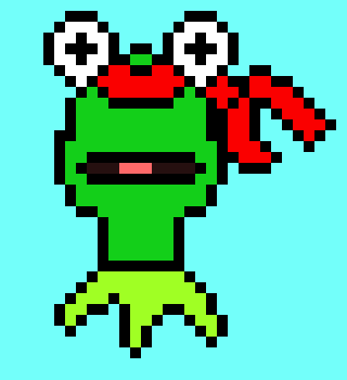 [9664c4] Kermit Rambo/ With bandana