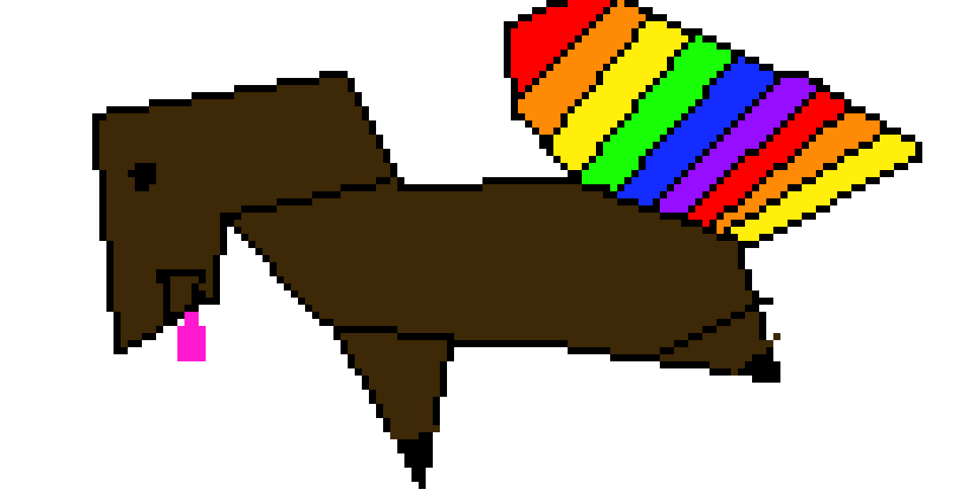 [bb24b4] rainbow horse