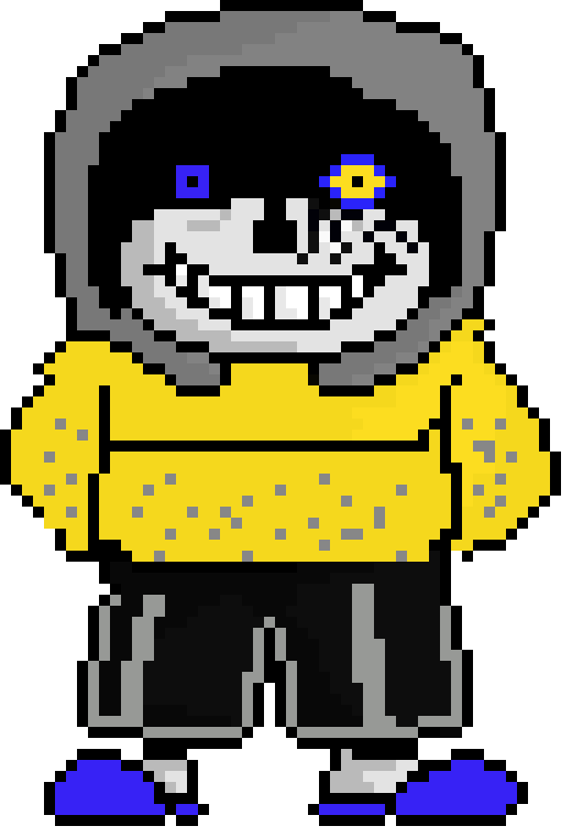 [db6dbe] Dust Hyper Drive sans/ Hyper Drive sans with hood on, V2