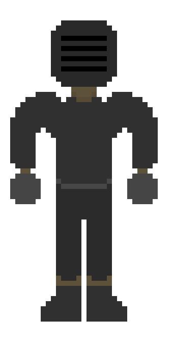 [25d002] *He looks at the distance* What the... *He stands up, and gets in a defence stance with his halberd*