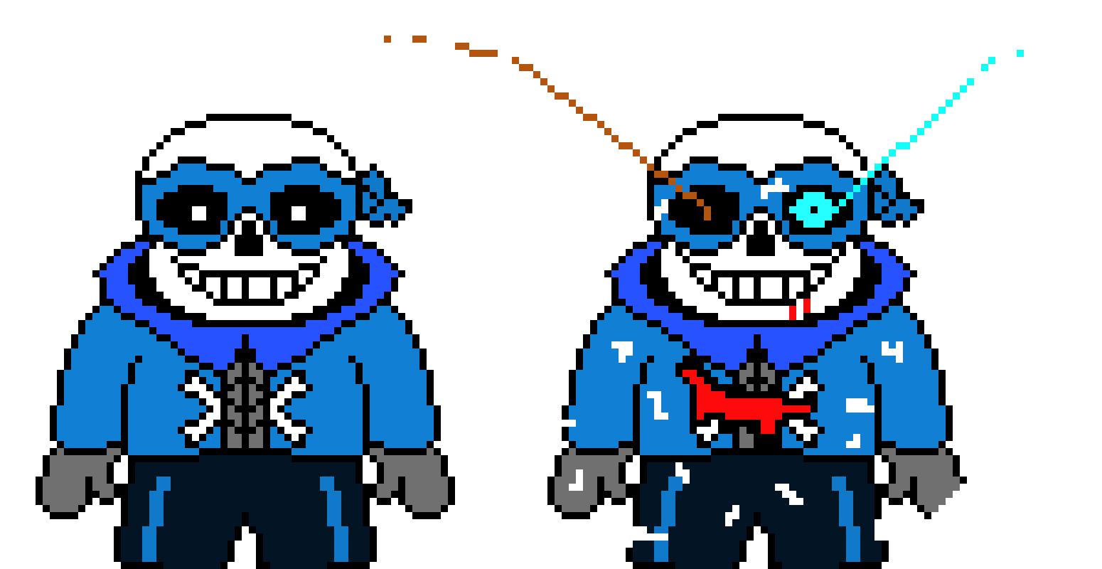 [9664c4] Team Switched UnderSwap Sans Pasifist and Genocide battle Sprite