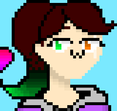 [752b4c] Hehehe....Let the fourth wall be broken. I'm X, our little blue and yellow boi's creator. Also one of the people that fights all the SHIET. Nice to meetcha.