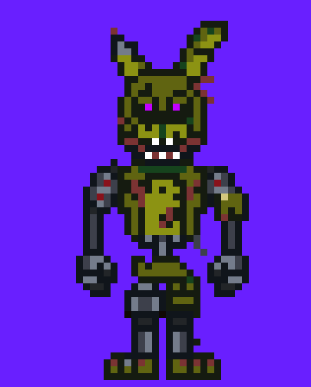 [c18bdd] I did it I made the new Springtrap,from the ending of Security Breach