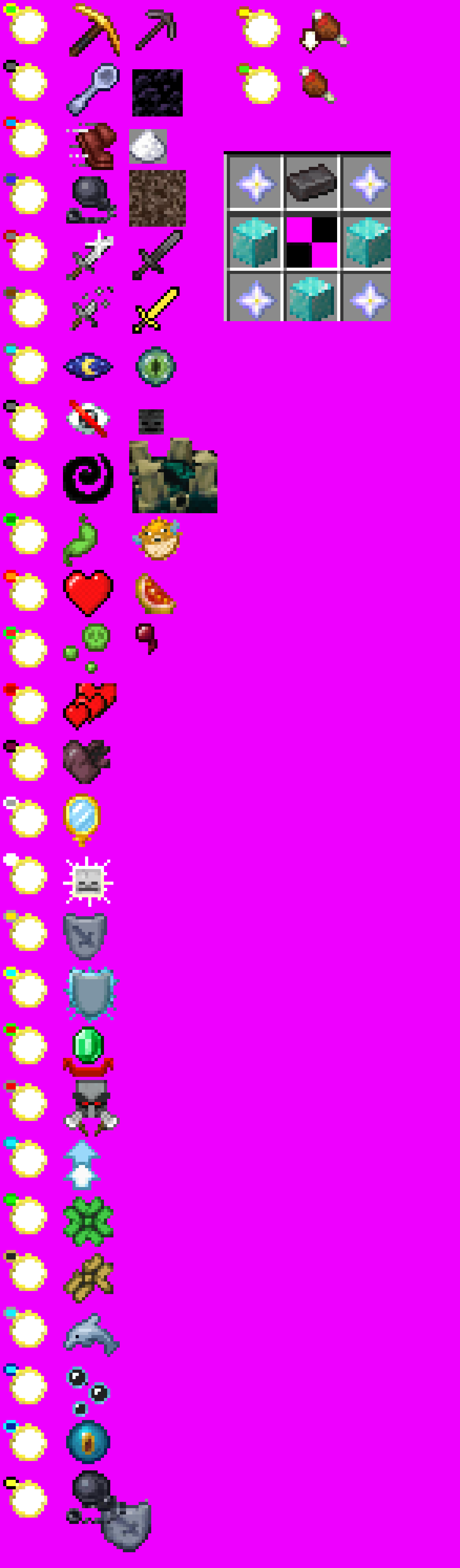 Minecraft rings Pixel Art Maker