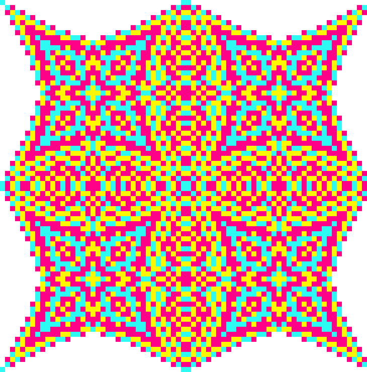 [9c3675] Pixel Star