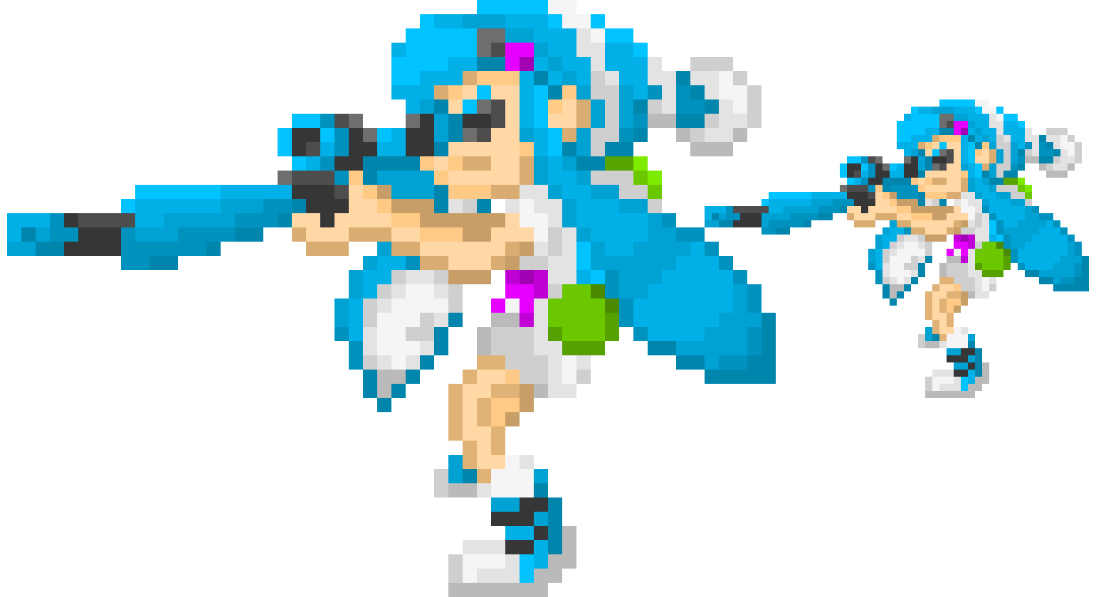 [9664c4] Light Blue Inkling Sniper