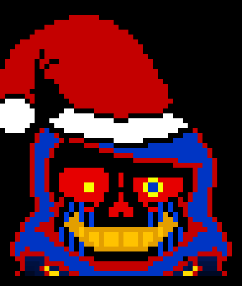 [fdfee0] *teleports next to nightmare* heya nightmare *is ready for christmas and is too excited to do anything bad* -electro