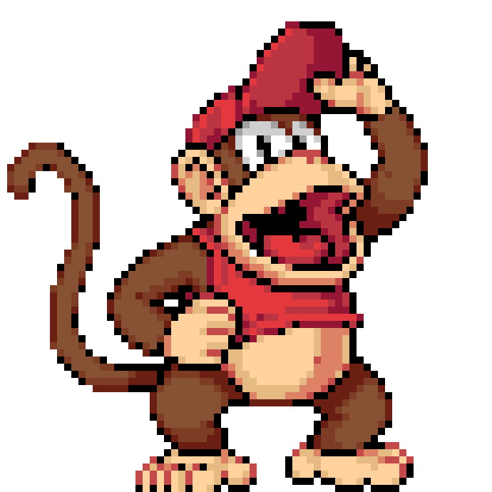 [8c565a] Diddy kong pixel