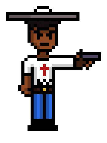 [8e9501] (Cringe ass jojo reference but ok) *He shoots the monster* Eat led you lizard on steroids! 