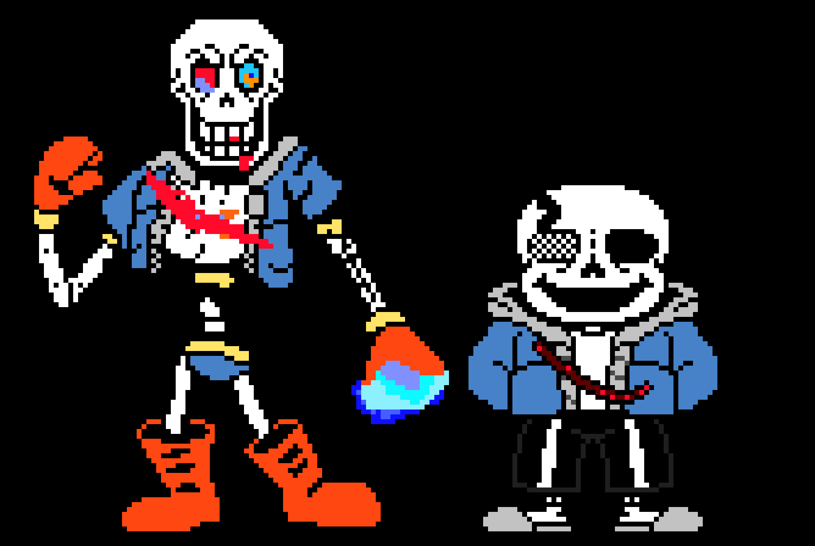 [ad3579] *did not died*-last breath disbelief sans and papyrus
