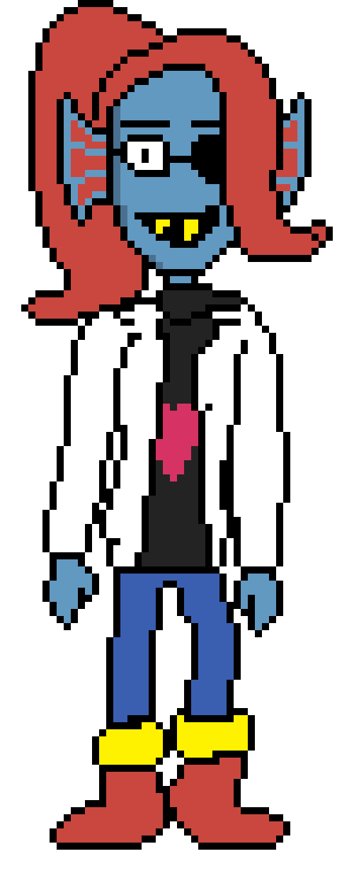 [5accb8] *Walks around and passes Blue on the bench.*}SE!Undyne