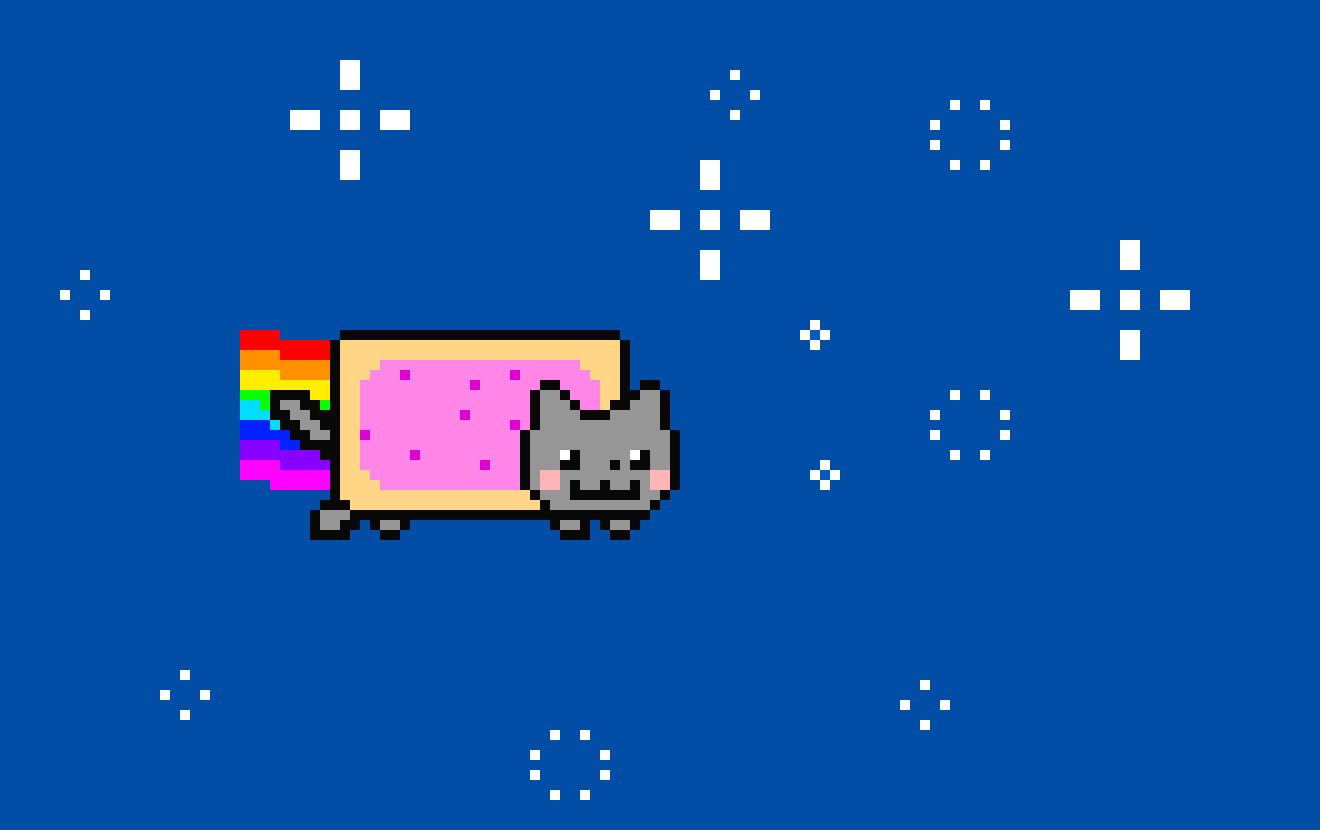 [43520c] Nyan cat pixel