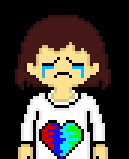 [ffb4a4] *Frisk comes out of the house and sees Papyrus' dust. reloads the last save*