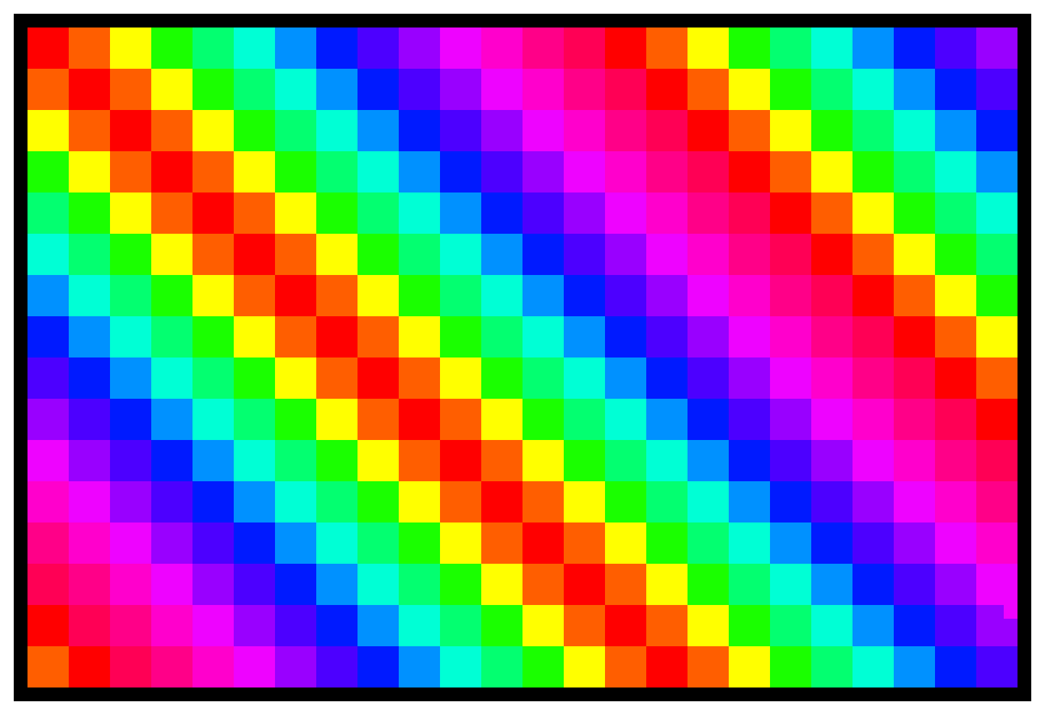 [9664c4] Rainbow pattern 