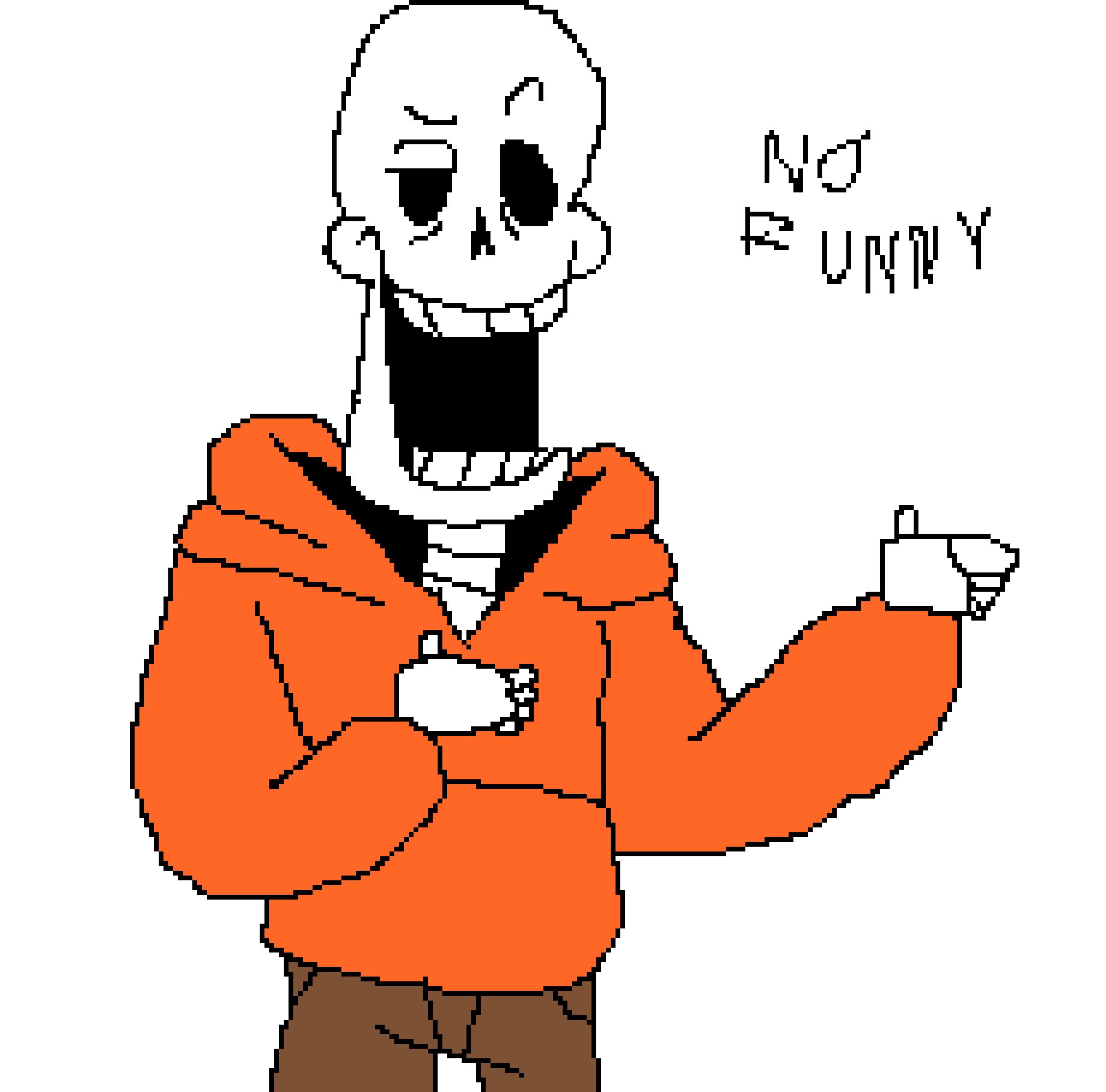 [95be89] He no funny (redrawn) | http://pixelartmaker.com/gallery?after=867081