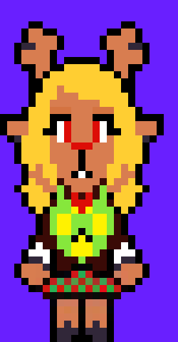 [2ef55a] Noelle-(Ima make a sprite where she holds a knife)*She is playing with her knife,somewhere nearby*