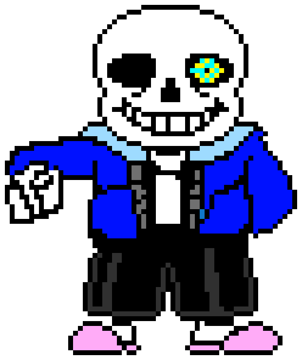 [ea1fa4] (REVAMPED) Sans Battle - Stronger Than You ( Undertale Sprite Animation )