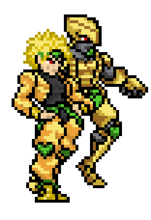 [d76556] ou bastard! You approach me with my face, you claim to know my nature and then make up a thing that doesn't exist to try a belittle me. -DIO (cleetus)