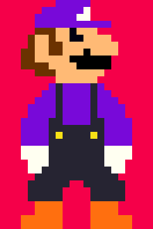 [9664c4] Mario in Waluigi's Costume
