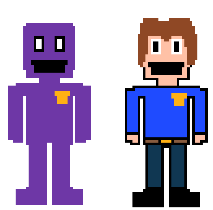 [9664c4] Purple Guy (before and after)