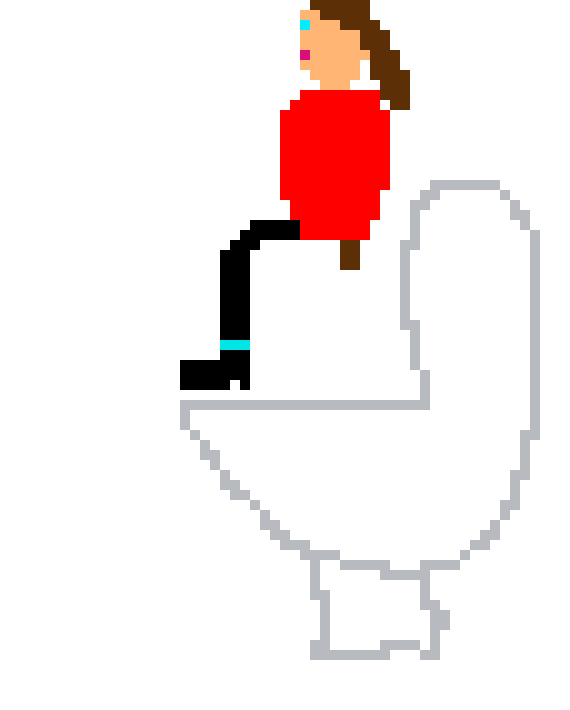 [9664c4] having a shit in a toilet