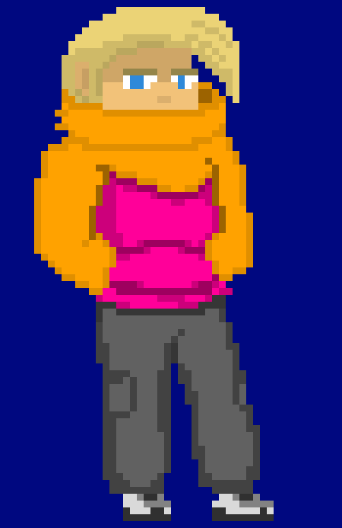 [000885] *He pushes the spikes out of the way* Jeez... watch where you point those things...