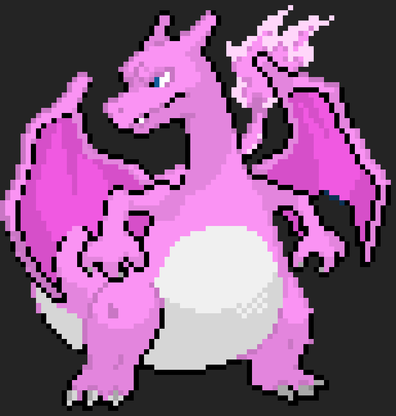 [2d77fb] Charizard pink type -HG (sorry i couldn't resist!)
