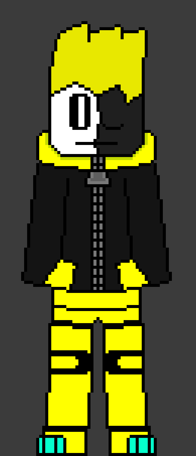 [812b32] *he snaps and the armor vanishes* dont worry I still have the armor, I put it in a storage dimension. *he runs to error sans* huh... error sans is here.... interesting.  - Molt!