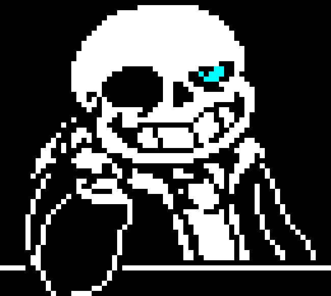 [11a9d7] -blue souls chara- -Shop Keeper Sans