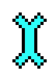 [9664c4] Blue Spikey Bone