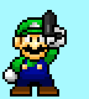 [0b51d0] Luigi has had enough of your shit. [Kemuri]