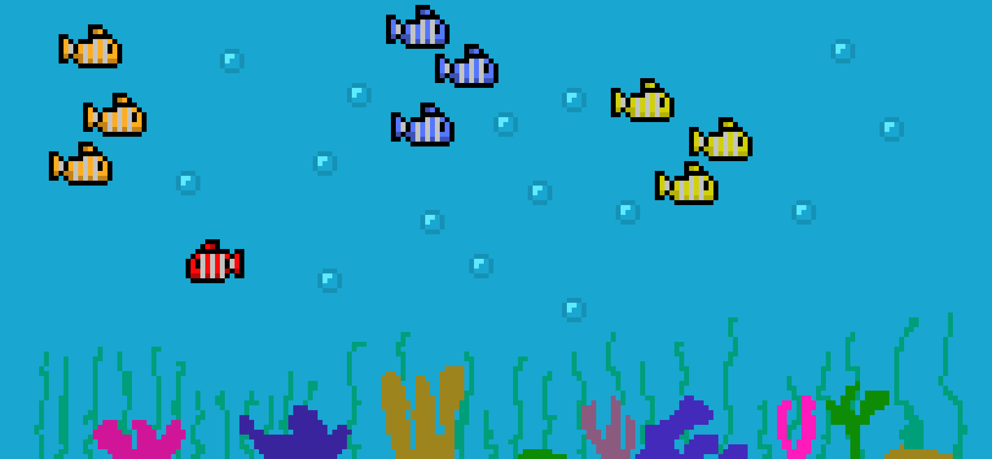 [f28804] one fish, two fish, red fish, lone fish