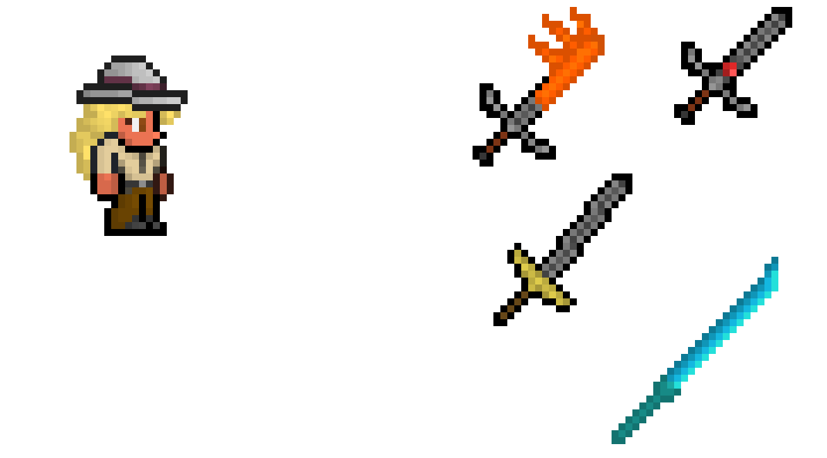 [5fd32a] Sword and NPC concepts