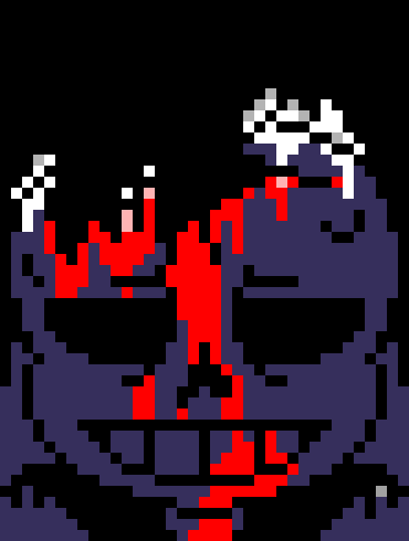 [7ce906] *(Demented just went to the side walk next to the alleyway, and sit there.) -HorrorTale Sans