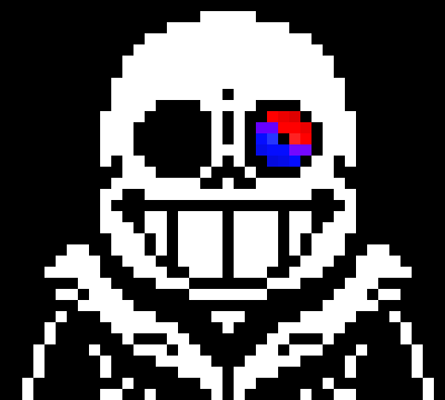 [c8bb2d] *summons 5 blasters and fires them at hitman sans*