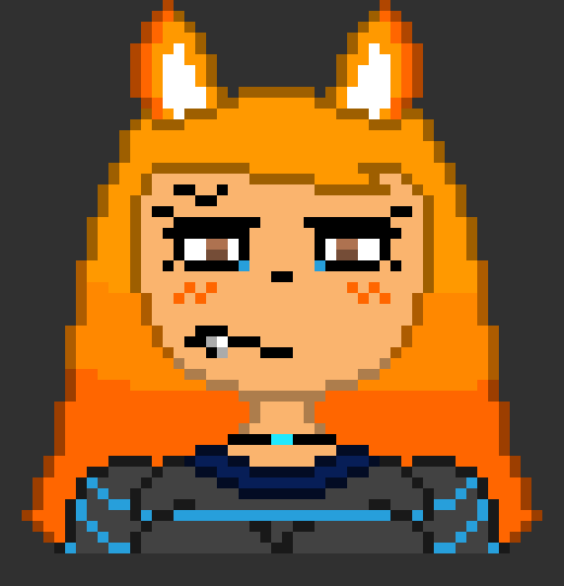 [4fbda4] i changed the face to look more sad... it's hard to make eyebrows with those big eyes in the way so i just made them look closed- Evan