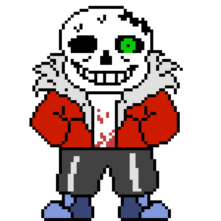 [ac28da] grabs sans and his axe ONE HEAD DOG COMING UP AXE GO RIGHT NEXT TOO SANS HEAD