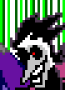 [ce28af] *he flies up and slashes at dust destroying the blaster*